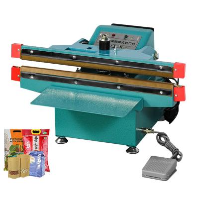 China PSF-350X2 Model Food PSF-350X2 Vertical Foot Type Sealer Machine Aluminum Body Plastic Bag Heat Induction Vertical Sealer for sale