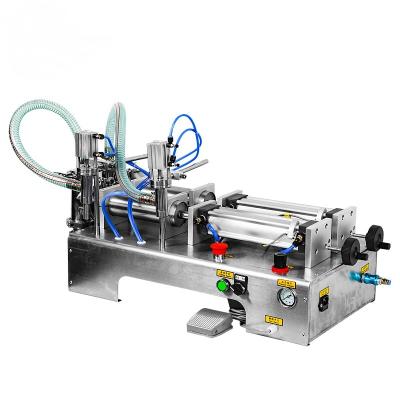 China XRY-1000Y Food Model Semi-Automatic Liquid Filling Machine With Double Nozzles For Soda for sale