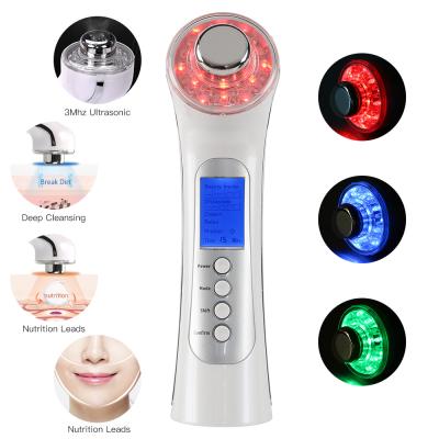 China Ultrasonic Galvanic Facial Wrinkle Removal Wrinkle Remover Wrinkle Remover Beauty Face Skin Care Machine Deep Cleansing Tools for sale