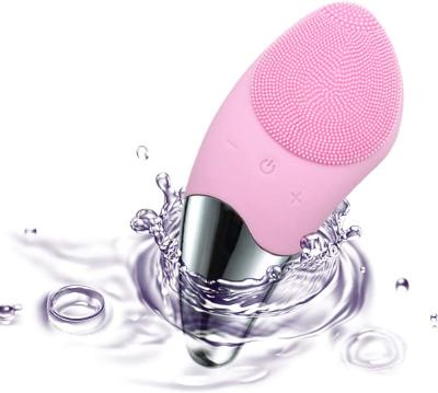 China Acne Treatment Waterproof Portable Electric Detergent Sonic Silicone Face Scrub Device Rechargeable Facial Cleansing Brush for sale