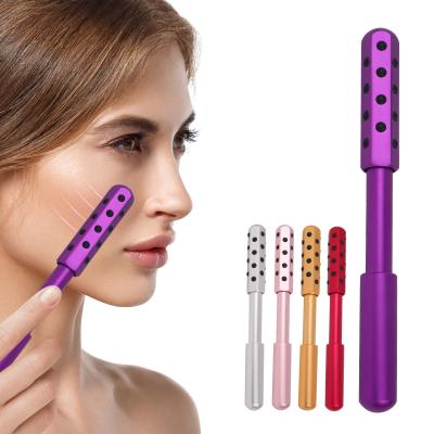 China Blood Vessel Removal Germanium Stones Massage Stick 360 Degree Roller Massager Bar Face Beauty Tool Facial Slimming Massager for sale