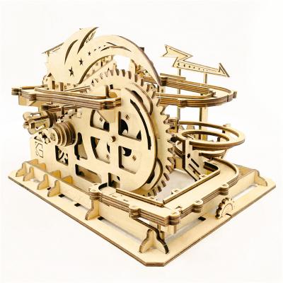 China Wholesale DIY Assembly Wooden Puzzle Self 3D Riddle Speed ​​Training Toys Mechanical Gear for sale