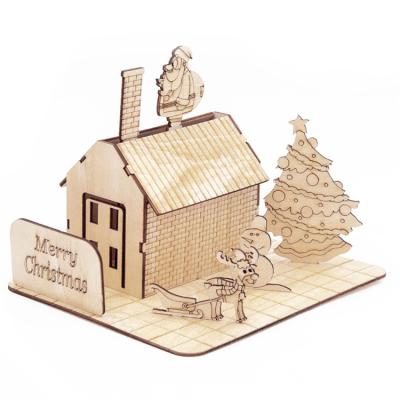 China DIY Toy Christmas Wooden 3d Puzzle Toy New Product Ideas 2020 Educational Toys For Kid's Toy Gift for sale