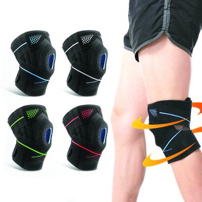 China New Design Compression Knee Pad Riding Sports Equipment Breathable Wear-resistant Climbing Compression Knee Brace Uniform/Adjustable for sale