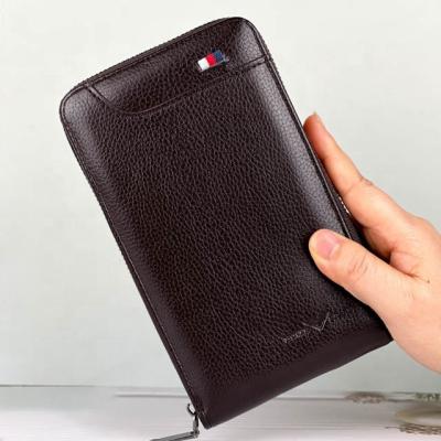 China Minimalist Hot Selling 2022 New Design Clutch Bag Minimalist Purses And Handbags For Men For Phone Soft PU Leather Wallet With Zipper for sale