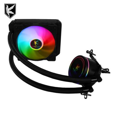 China Black Computer Case AIO 120mm Radiator Water Cooling Fan With LED for sale