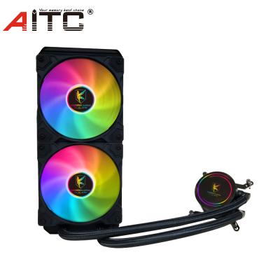 China Computer Case AIO 240mm RGB LED Water Cooling Fan for sale