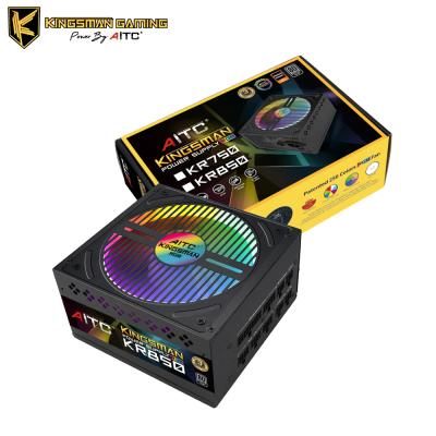 China Full PSU High Quality Modular RGB Desktop Fan Power Supply 850W 80+ Silver For PC for sale