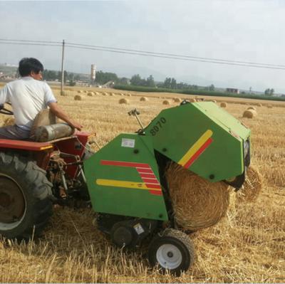 China Mini Round Bale Hay Rice Wheat Straw Hay Baler Small Baler Hay Baler for sale