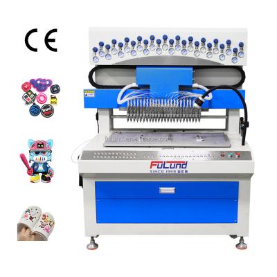 China PVC Silica Gel Products 24 Production And Color Automatic PVC Silicone Drip Dispenser Mold Label Rubber Making Machine for sale