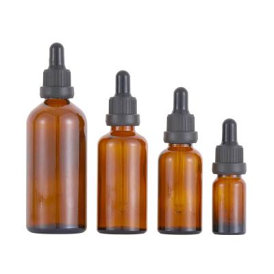 Cina Customizable Essential Oil Dropper Bottles 10ml 20ml 30ml Amber Glass For Cosmetic in vendita