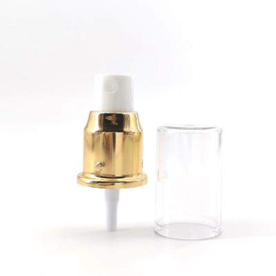 China 20mm 20/410 Gold Aluminum Fine Mist Sprayer Misting Pump Dispenser Bottle Top zu verkaufen