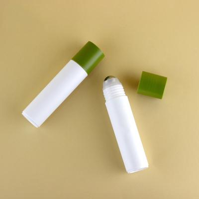 China 30 ml deodorantrol op fles Plastic/stainless roller ball Matt Grass Green Cap SGS Te koop