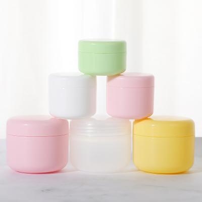 China 20g 30g 50g 100g Colorful Empty PP Plastic Cream Lotion Jar With Pull Tab for sale