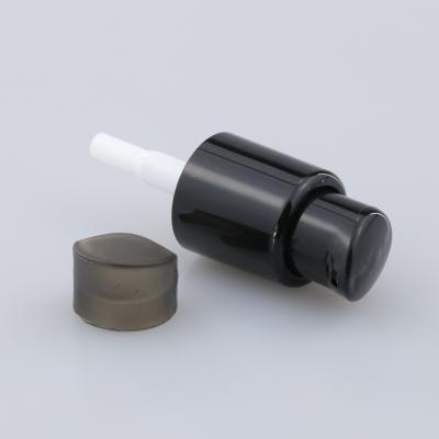 Cina 18/410 20/410 di plastica costolata del cappuccio dell'erogatore della pompa della crema per le mani del chiodo del nero 28mm della pompa della lozione di 24mm in vendita