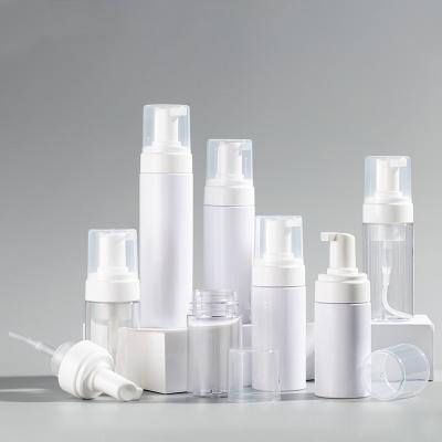 Chine Bouteille faciale de mousse de pompe d'ANIMAL FAMILIER de bouteille de voyage de taille de visage de lavage de bouteille en plastique rechargeable de pompe autour de forme à vendre