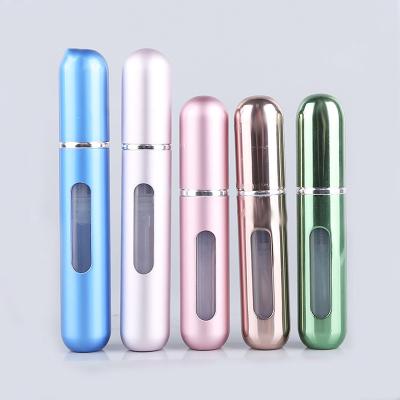 China garrafa de perfume de alumínio portátil de Mini Refillable Perfume Atomizer Bottle do curso de 8ml 5ml Travalo à venda