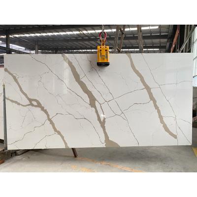 China Modern artificial calacatta quartz engineered calcata stone products calcutta gold quartz slab for sale