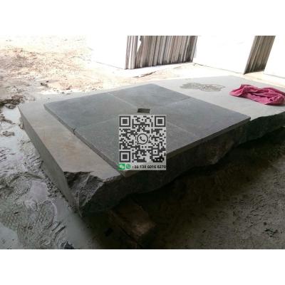 China Modern Chinese High Quality Bluestone Blue Lime Brushed Special Shape for sale