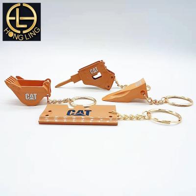 China Factory direct-selling 3D Bucket Breaking Hammer Popular Metal Excavator Key Chain for sale