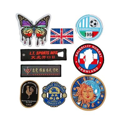 China No Deformation Factory Price Custom Design Embroidery Patches Iron On Embroidered Badges For Hat And Apparel for sale