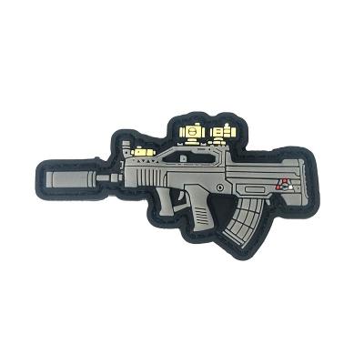 China Custom Tactical PVC 3D Gun Patch 3D Armband Gun Armband Gun Patches for sale