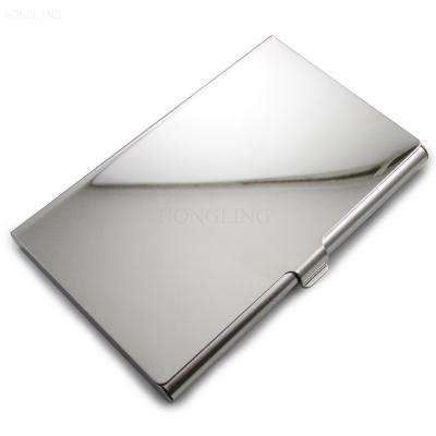 China Fashion Laser Logo Business Gift Custom Stainless Steel Business Gift Business Card Holder for sale