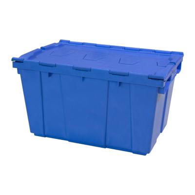 China Unfodable High Quality Industrial Plastic Storage Box Plastic Mobile Box With Lid for sale