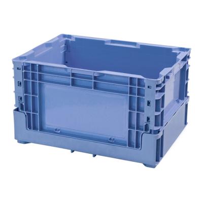 China Stackable and stackable Plastic/pp plastic turnover container tied lid pp logistics box strong swap crates for sale