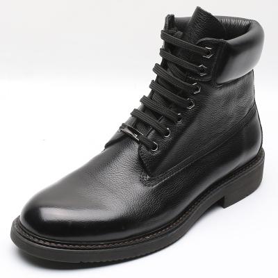 China Custom Made Mens Round Lace Boot Designer Winter Leather Walking Boots for sale