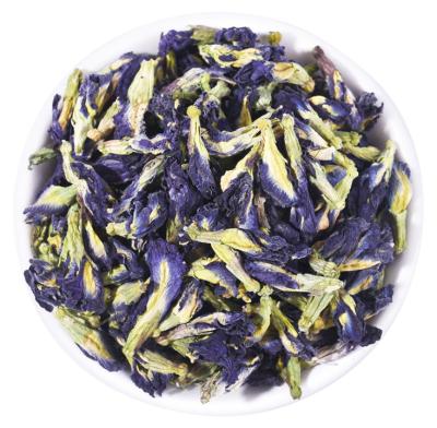 China New Blooming Tea Listing Long Shelf Life Protect Your Eyes Lovely Blue Butterfly Pea Flowers Tea for sale