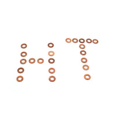 China Single joint m5, m6, m8, m10 of precision steel copper-steel round flat gasket. for sale