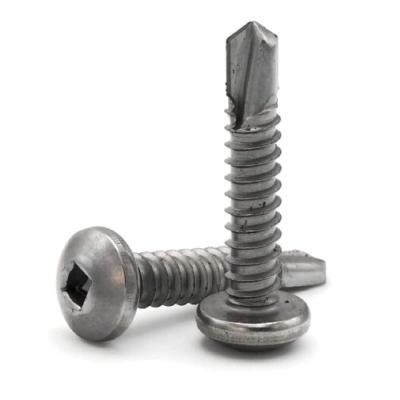 China HEX Stainless Steel Square Drive Pan Head Self Drilling Screws for sale