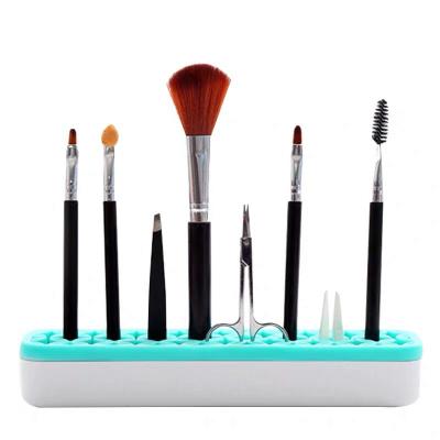 China New Innovation Product Viable Silicone Makeup Brush Holder Silicone Makeup Brush Toothbrush Holder for sale