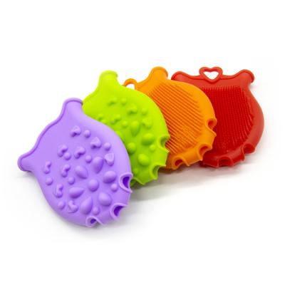 China EXFOLIATING 2021 New Fashion Popular Soft Easy To Clean Cute Shower Body Massage Silicone Bath Brush for sale