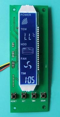 China Computer fan controller with LCD display for sale