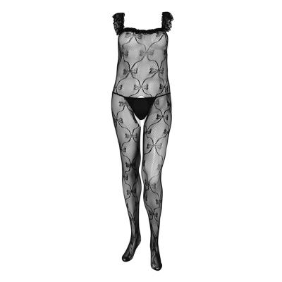 China Beauty'slove lace bow lace transparent hot sexy pattern design open bodystocking sexy nightgowns for women for sale