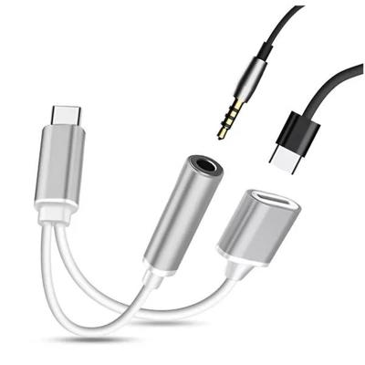 China MP3/MP4 Player Type C2 In 1 Audio Splitter Male To Male 3.5mm Cable Earphone Audio Splitter for sale