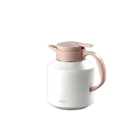 China Sustainable Thermos Pot Household Cooked White Special Pot Stainless Steel Hot Water Tea Pot Water Separating Tea Bottle Hot Brewing Pot for sale