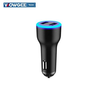 China Mobile Phone Car Accessories Usb Car Charger Charging Adapter Led Display Wireless Magnetic Car Charger For Mobile Phone for sale