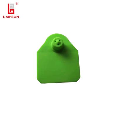 China Top Tpu Tamperproof Plastic ISO Animal Double Ear Tag For Pig Sheep Cattle for sale