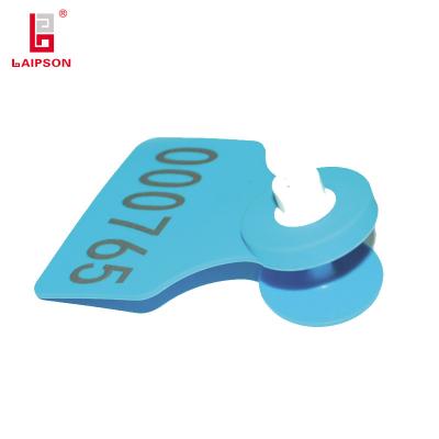 China TPU High Sensitivity LF RFID EM4305 Single Cattle Cow Ear Tag For Farm for sale