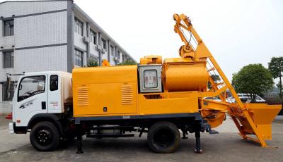 China Truck Batching Concrete Pump with Mixer for sale