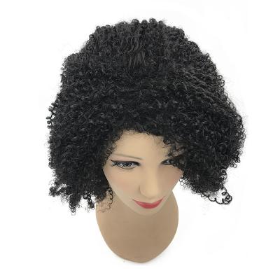 China Jerry Curl's Best Selling Fashion Beauty Fashion Fancy Curly Hair Party Wig Hair Costume Heat Resistant Synthetic Wigs for sale