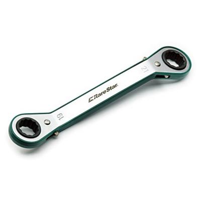 China Brand New Factory Price Carbon Steel Double Head Offset Box Socket Ratchet Wrench for sale