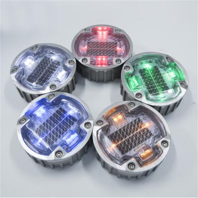 China Aluminum Solar Road Stud Road Stud Aluminum Solar Battery Light Road Clot Stud Price 123*45mm for sale