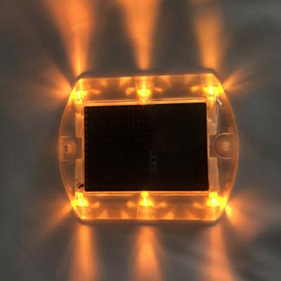 China Solar Road Stud F5 LED Solar Power PC Road Warning Pavement Plastic Stud Light Ultra Bright for sale