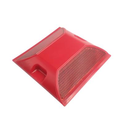 China Red Stud Reflective ABS Plastic Road Safety Road Safety Reflector Raised Sidewalk Marker for sale