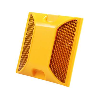 China ABS Pmma Road Reflective Plastic Stud Yellow Road Reflector for sale