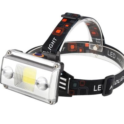 China Wholesale Hot Selling Plastic LED Headlight Flashlight Waterproof Sports Headlight Light Power With Battery for sale